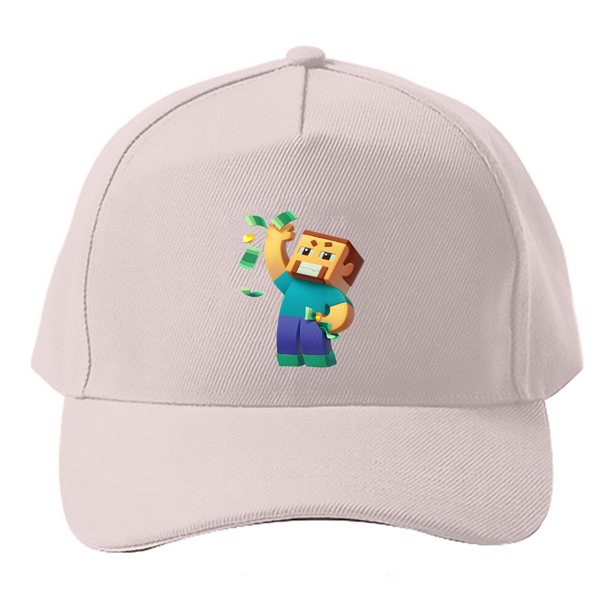 （画像用） マインクラフト ブロックの世界 Minecraft MC Block world ベースボールキャップ 綿100％ 男女兼用 帽子 スポーツ